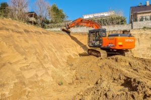 Erstellen einer Baugrube in Hameln