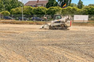 Herstellen eines Hallenplanums in Stöcken