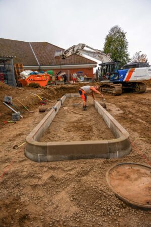 EDEKA-Supermarkt Pflasterarbeiten