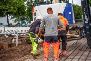 Herstellung eines Spundwandkasten