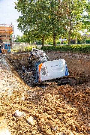 60000 Liter Löschwasserbehältereinbau