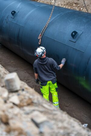 60000 Liter Löschwasserbehältereinbau
