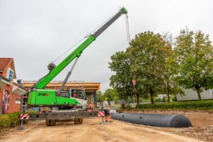 60000 Liter Löschwasserbehältereinbau