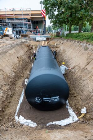 60000 Liter Löschwasserbehältereinbau