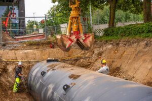 60000 Liter Löschwasserbehältereinbau