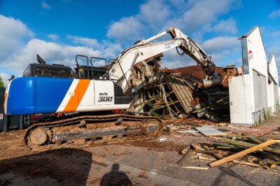 Abriss eines Penny-Marktes in Lemgo