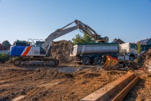 40 Meter lange Spundwand