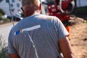 40 Meter lange Spundwand