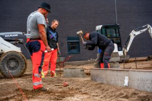 EDEKA-Supermarkt Pflasterarbeiten