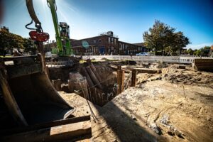 Tiefbauarbeiten bei Conti Hannover
