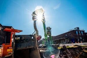 Tiefbauarbeiten bei Conti Hannover