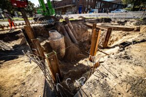 Tiefbauarbeiten bei Conti Hannover