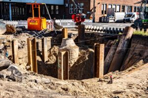 Tiefbauarbeiten bei Conti Hannover