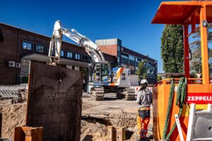 Tiefbauarbeiten bei Conti Hannover