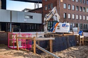 Tiefbauarbeiten bei Conti Hannover