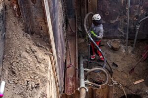 Tiefbauarbeiten bei Conti Hannover