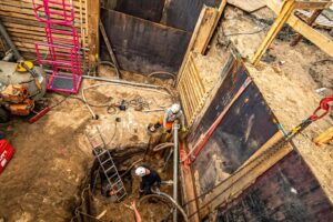 Tiefbauarbeiten bei Conti Hannover