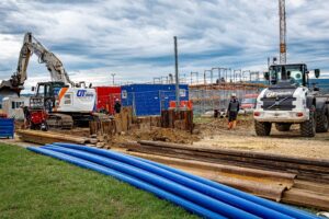 Erschließungsarbeiten für Feuerwehr und Gewerbefläche in Wennigsen Erschließungsarbeiten für Feuerwehr und Gewerbefläche in Wennigsen