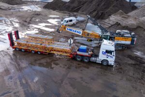 Transport eines Krans