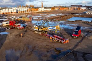 Transport eines Krans