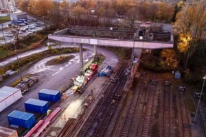 Transport eines Krans