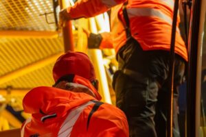 Transport eines Krans